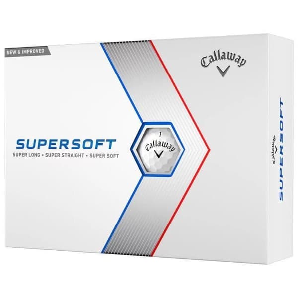 Golfbollar - Callaway - Supersoft - Vita - Unisex - Hög distans