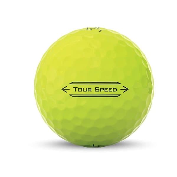 Titleist golfboll - T4152S - Tour Speed Unisex golfboll, gul, en storlek
