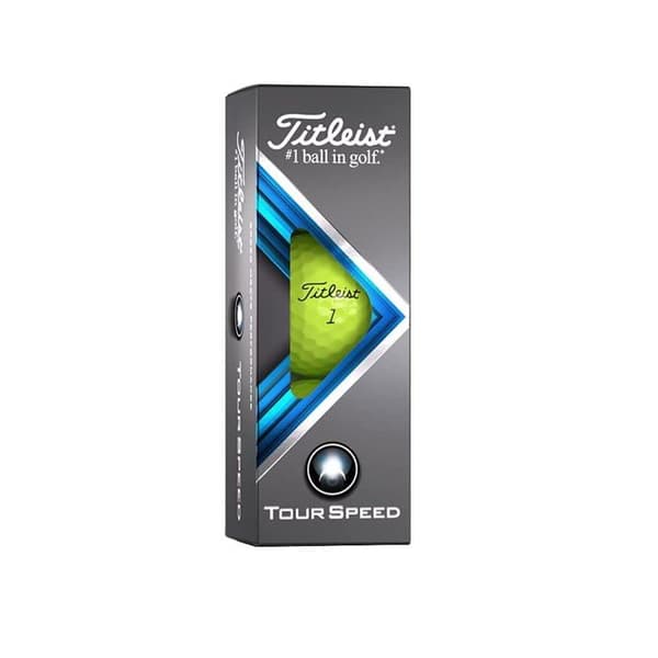 Titleist golfboll - T4152S - Tour Speed Unisex golfboll, gul, en storlek