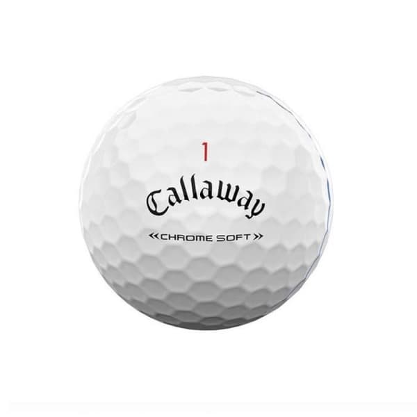 Golfbollar - Callaway - Chrome Soft Triple Track - Vit - Unisex - Maximal avstånd