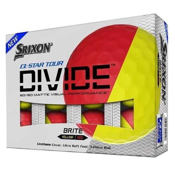 Golfbollar - Srixon - Q-Star Tour DIVIDE - Färg Vit - Unisex - Matt urethanbeläggning