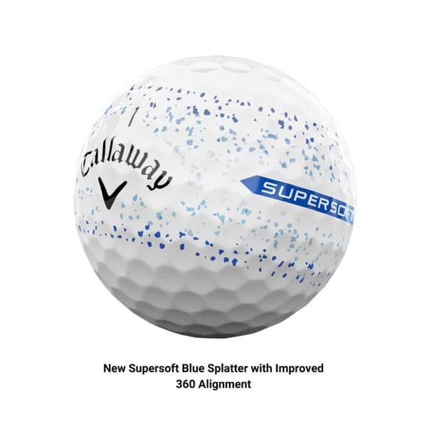 Callaway golfboll - 642836012 - Golf BL CG SUPERSFT 23 BLU Splatter 12B PK