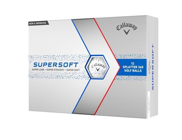 Callaway golfboll - 642836012 - Golf BL CG SUPERSFT 23 BLU Splatter 12B PK