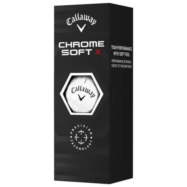 Golfbollar - Callaway - Chrome Soft X - Vit - Blandat - 12 enheter