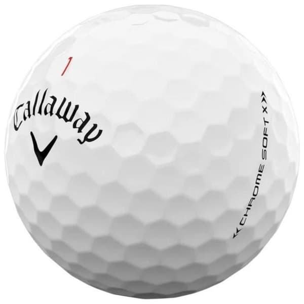 Golfbollar - Callaway - Chrome Soft X - Vit - Blandat - 12 enheter