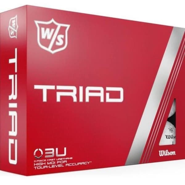 Golfbollar - Wilson - Triad - Färg Vit - Blandat - Optimal prestanda