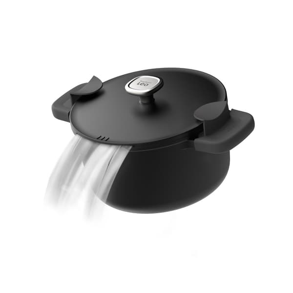 BergHOFF 20 cm vuoka - Phantom-sarja silikonisuojuksilla ja integroidulla siivilivll lasikannella
