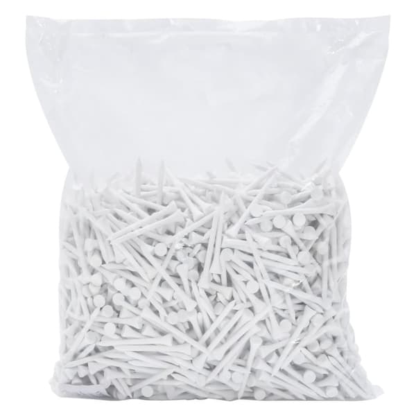 vidaXL golf-tees 1000 stk. 54 mm bambus hvid