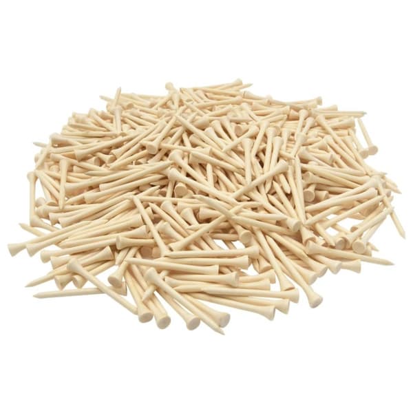 vidaXL golf-tees 1000 stk. 83 mm bambus