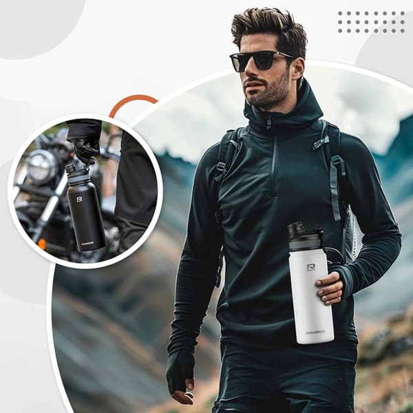 Rockbros 35210029006 Cykel Termoflaska För Dryck 620 ml - Vit