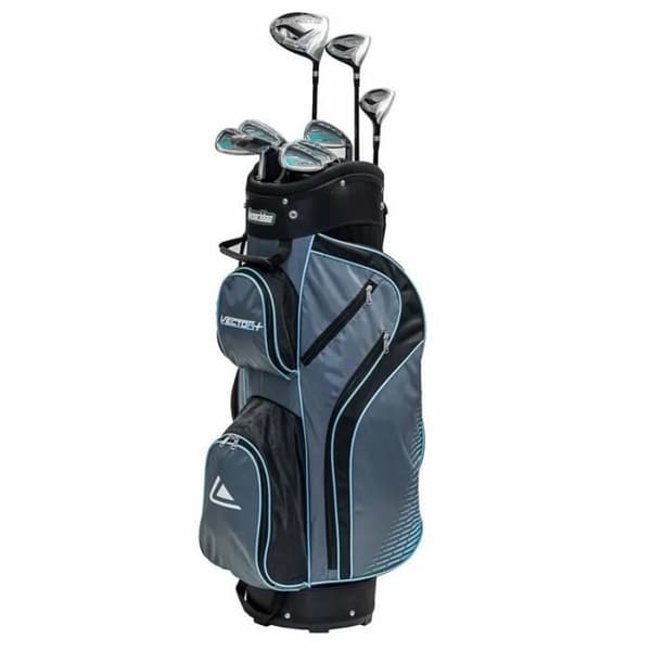 GPH Women's Vector + 12-delad golfset Longridge - grå/blå - TU