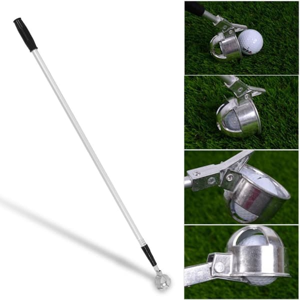 Golfpallon noutaja, kevyt ja kannettava, kestävä alumiiniseos, säädettävä pituus