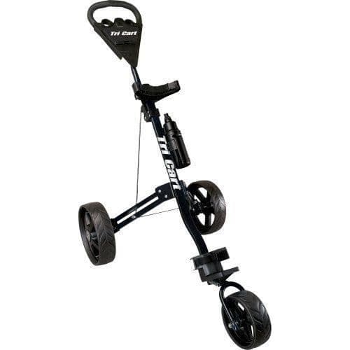 Golfvagn - Longridge - Tre Hjul - Svart - Justerbart Handtag - True Glide Hjul
