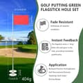 Miniatyrbillede 4 af 4: Golfhulskop og Flag, Bærbart Design, Ægte Puttingoplevelse, Ideel til Øvelse i Haven