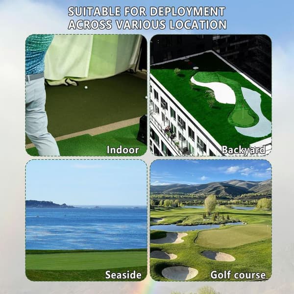 Golfhulskop og Flag, Bærbart Design, Ægte Puttingoplevelse, Ideel til Øvelse i Haven