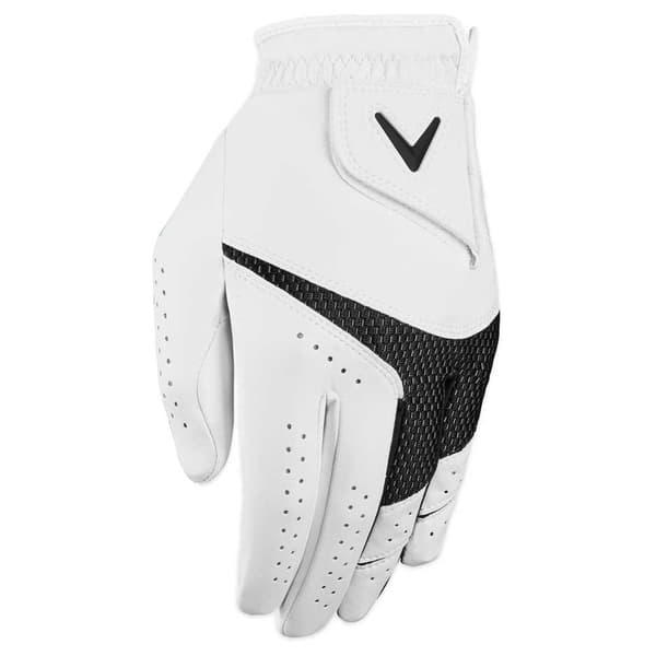 Callaway Vänster Golfhandske Weather Spann 2 Enheter Vit L