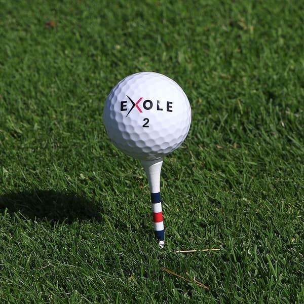 Golfpeggar / Träpeggar 83 mm med höjdmarkering (25 st)