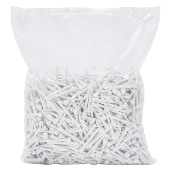 vidaXL Golfpeggar 1000 st vit 83 mm bambu -  Golfpeggar