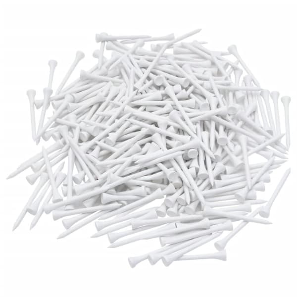 vidaXL Golfpeggar 1000 st vit 83 mm bambu -  Golfpeggar