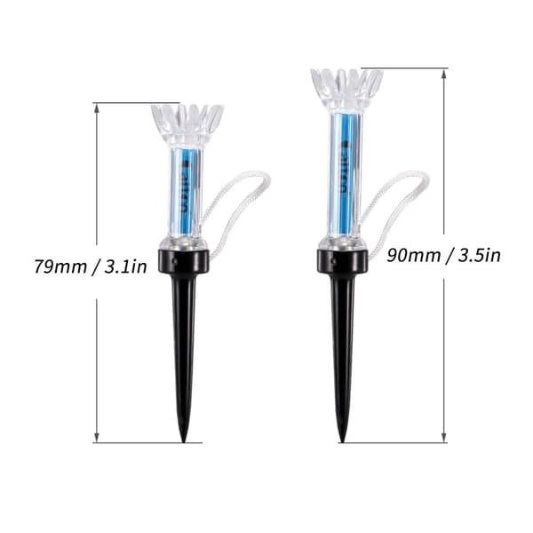 5 stk AITON Golf Tees Tee Peg Pins 90mm Tee Magnetisk Golfbold Holder Marker