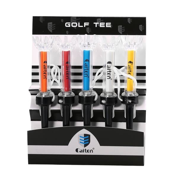 5 stk AITON Golf Tees Tee Peg Pins 90mm Tee Magnetisk Golfbold Holder Marker