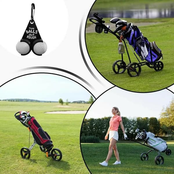 Golfboldholder Sjove bogstaver Dobbelte golfbolde Golfgave - Style B