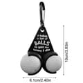 Pikkukuva 4 / 4: Golfpallon pidike Hauskat kirjaimet Double Golf Balls Golf Gift - Tyyli C