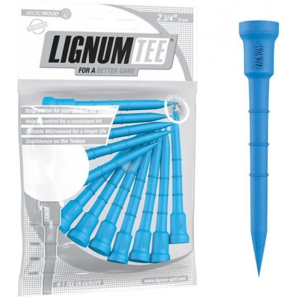 Sachet med 12 Tees Lignum 72 MM Blå