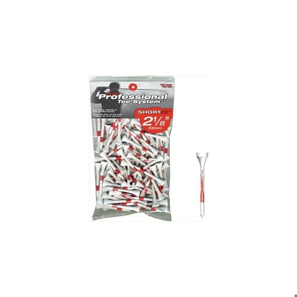 Golf Tees - Pride - PTS - Paket om 120 - Trä - Röd - 54 mm