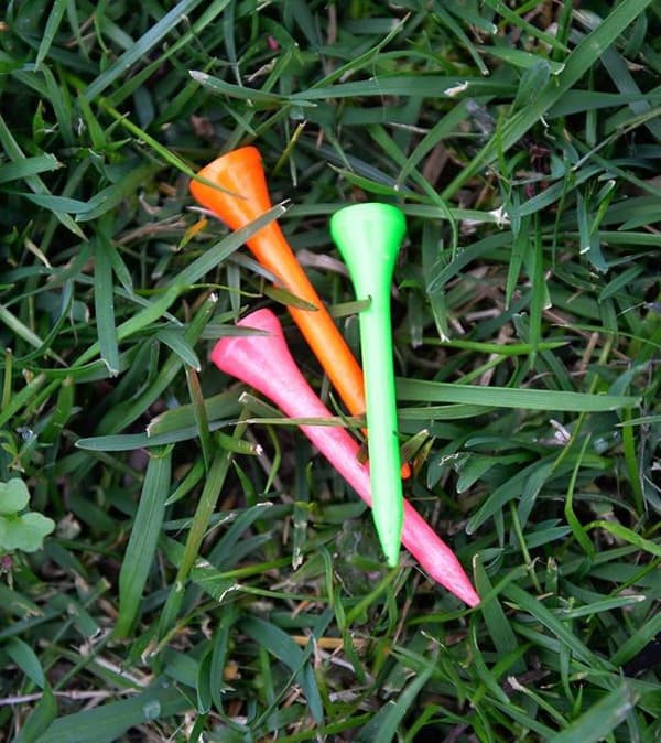 Pride Golf Tee - PG2185005 - 2-1/8" cm Deluxe Tee - Påse med 50, Citrus Mixed Colors, 50 Count