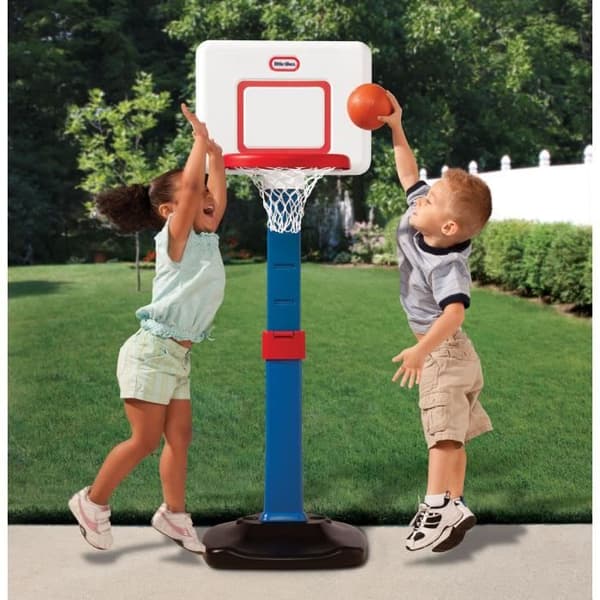 Little Tikes - Justerbar basketballkurv med 1 bold - Fra 18 måneder