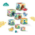 Miniatyrbild 4 av 6: Stapelbart klosstorn med dinosauriefigurer - Skicklighetsspel - SES CREATIVE - Stapelbart torn med 3 dinosauriefigurer.