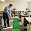 Miniatyrbild 6 av 8: Golfmatta, 300x50 cm, Grön