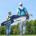 Miniatyrbillede 7 af 8: Golfkølle sæt, 9 dele til begyndere med stativtaske, ergonomisk design, kraftig metal
