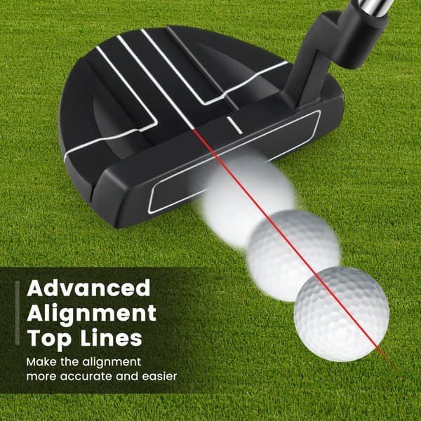 Golf putter, 35 tommer, sort