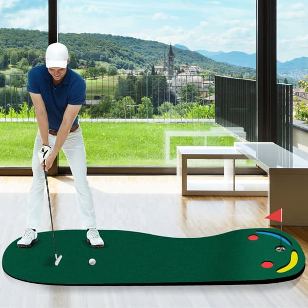 Golf Putting Green Set, 9.8x3 ft, Vihreä