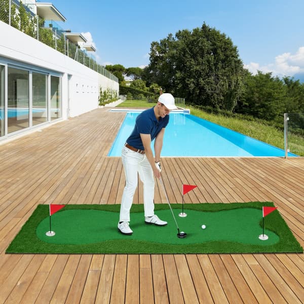 Golf Putting Green, Kunstgræs-S, 10x5 ft, Grøn