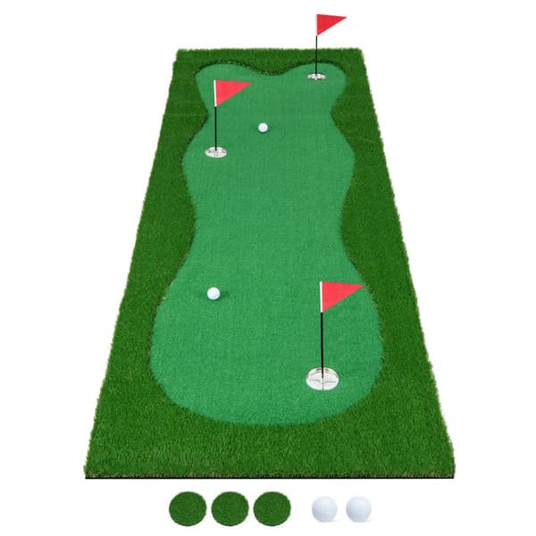 Golf Putting Green, Kunstgræs-S, 10x5 ft, Grøn