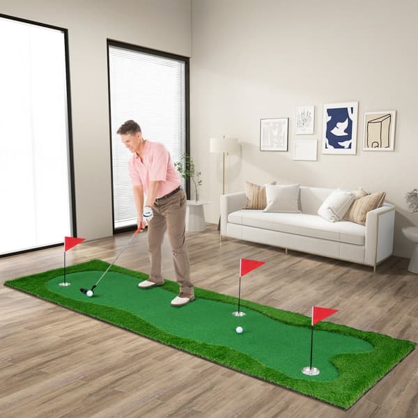 Golf Putting Green, Kunstgræs-S, 10x5 ft, Grøn