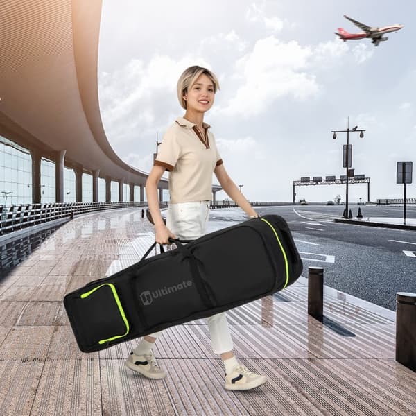 Golfrejsetaske, 31,5x25,5x128 cm, Sort