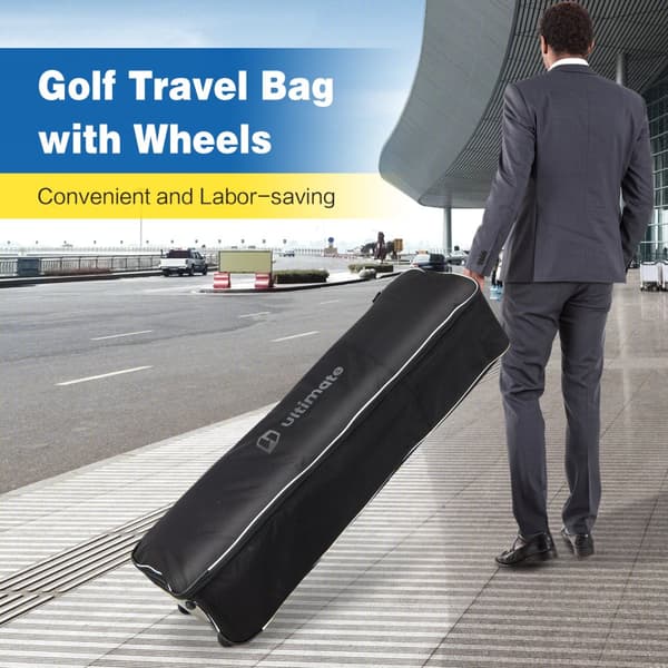 Golf rejsetaske, 15x10x49 tommer, sort