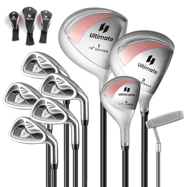 Golfkølle sæt, Dame 9 dele komplet, Pink