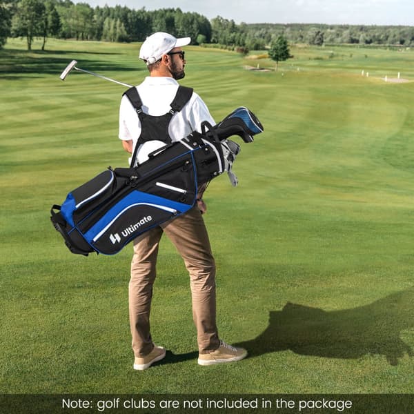 Golf Stand Bag, 11x8.5x33 tuumaa, Sininen