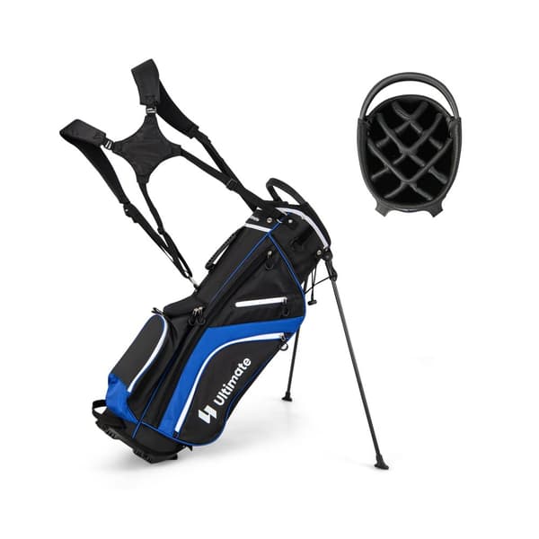 Golf Stand Bag, 11x8.5x33 tuumaa, Sininen