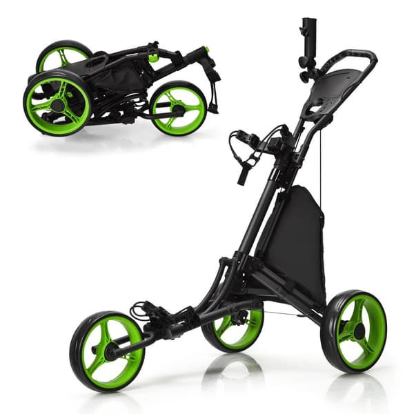 Golfvagn, 47,5x27,5x39-45 tum, Grön