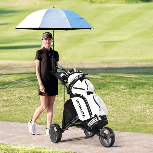 Golfvogn, 47,5x27,5x39-45 tommer, Grå