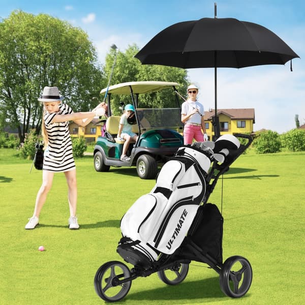 Golfvogn, 47,5x27,5x39-45 tommer, Grå
