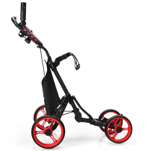Golf Push Cart, 110x100x65 cm, Rød
