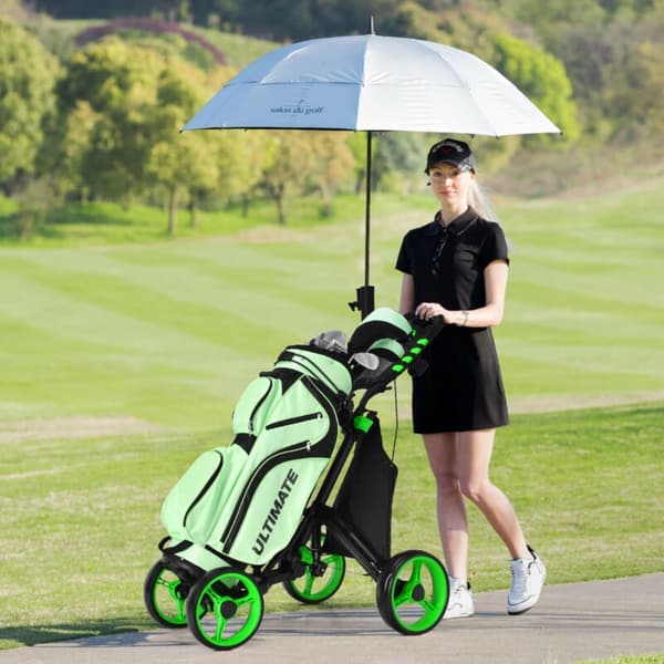Golf Push Cart, 110x100x65 cm, Grøn