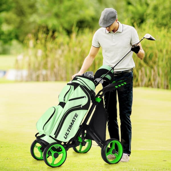 Golf Push Cart, 110x100x65 cm, Grøn